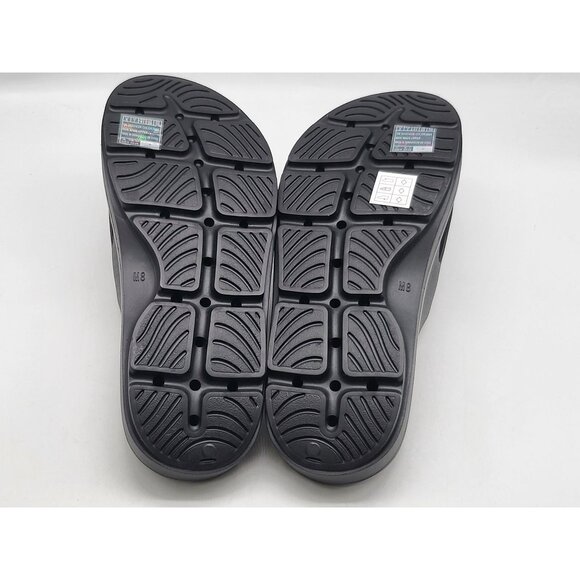 Skechers Shoes Mens Size 8 Black Foam Slide Sandals Comfort Slip On Rubber Pool - Picture 8 of 8